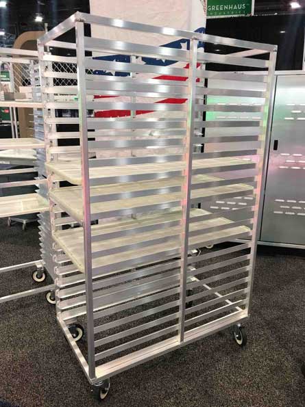 Industrial Netting’s food dehydrator mesh sheets and screens work perfectly with New Age Industrial drying racks.